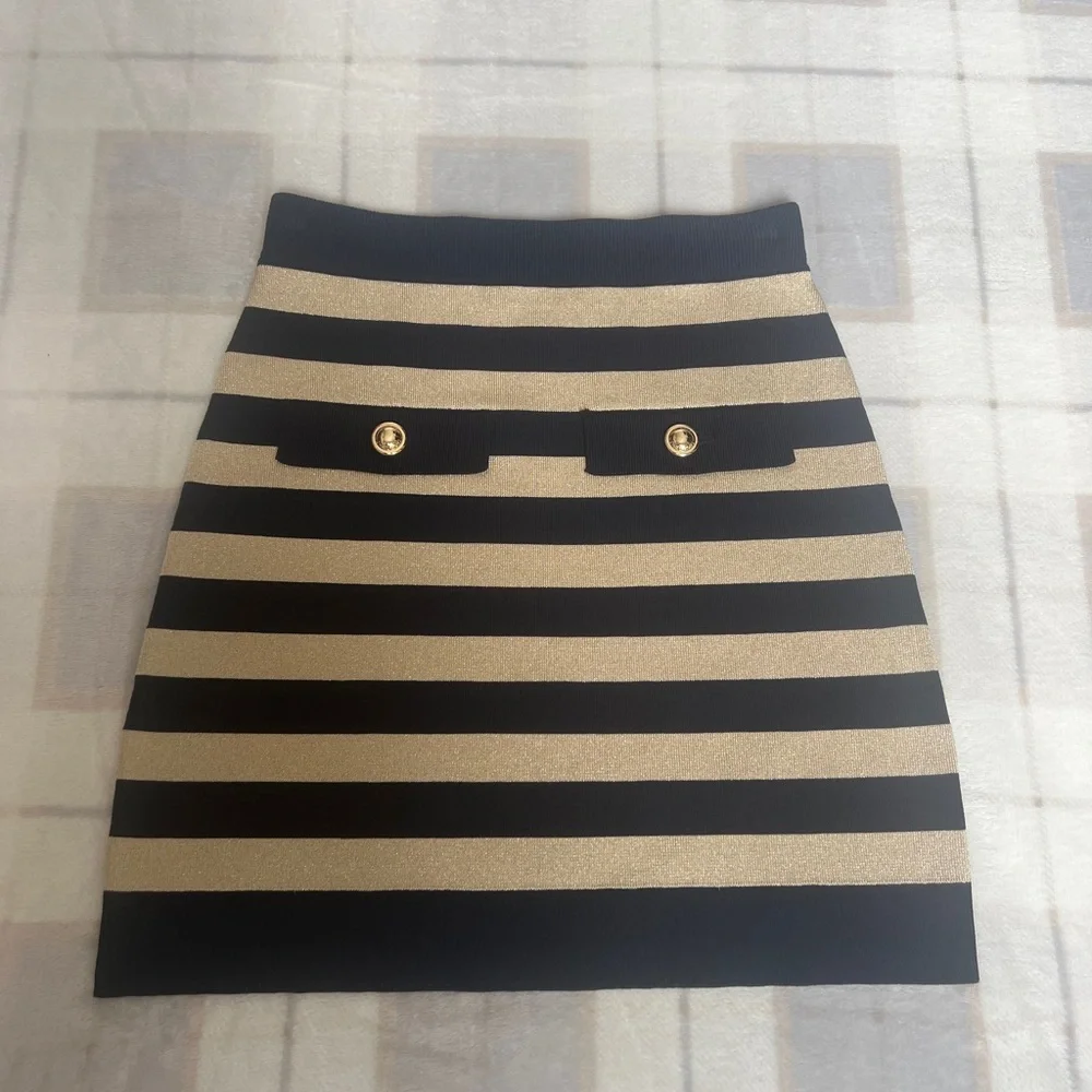 Michael Kors Metallic Striped Skirt & Cardigan Bundle - Picture 7 of 12